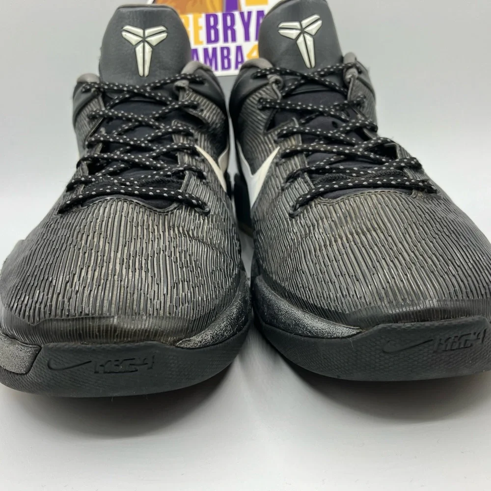 Nike Kobe Bryant 7 VII Zoom Black Wolf Grey Mamba Men’s Shoes Size 13 - Picture 10 of 16